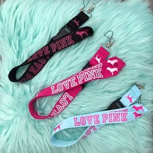 PINK lanyards 3pcs